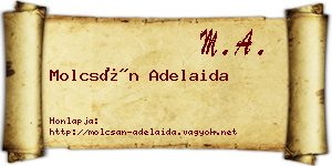Molcsán Adelaida névjegykártya